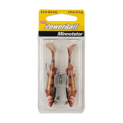Berkley PowerBait Minnotator Fishing Soft Bait - color: HD Perch, size: 2.5 in - 1/8 oz