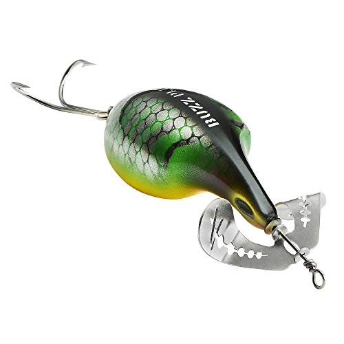 Arbogast Buzz Plug 1 oz Fishing Lure - color: Perch, size: Junior 2 3/8 in, 5/8 oz