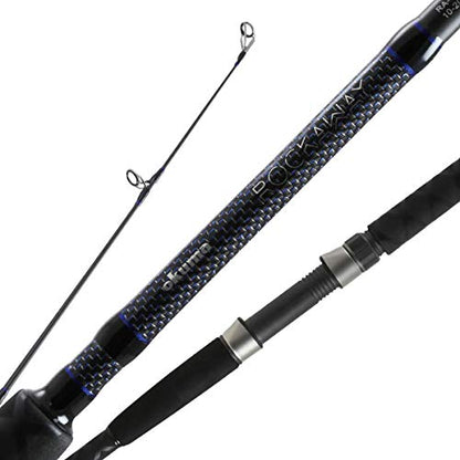 Okuma Rockaway Light Weight Carbon Saltwater Surf Rods - style: Ra-s-802mh: Spin 8', Med-hvy, 12-20lb