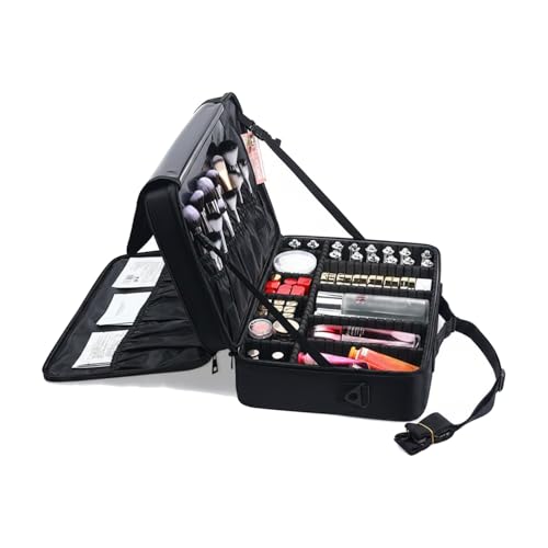Oxford Cloth Fishing Tackle Bag with Dividers, Portable Lure & Hook Storage Case for Anglers, Black - size: 16.93 x 12.2 x 6.69 in