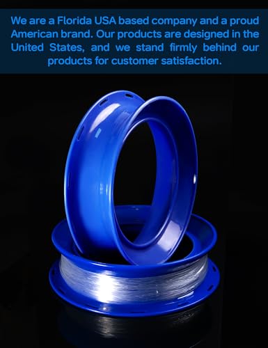 BLUEWING Fishing Yoyo Spool Cuban Hand Reel Yo-yo Spooler for Line and Leader Storage Fishing Coiling Plate - color: Blue 7in