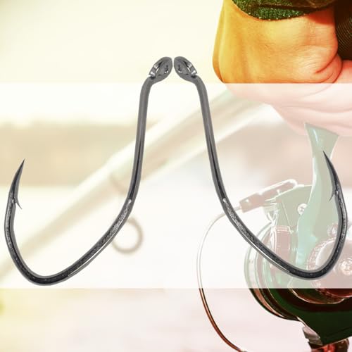Catfishing Hooks Big River Bait Hook 25/50/100pcs, Fishing Hooks for Saltwater Freshwater,Catfish Striper Flathead Carp Bass 1# 1/0 2/0 3/0 4/0 6/0 8/0 10/0 - size: 25PCS 10/0