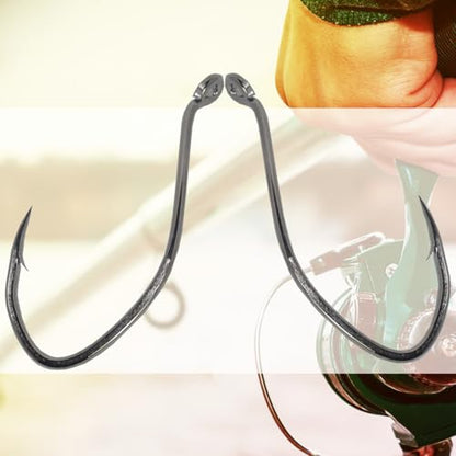 Catfishing Hooks Big River Bait Hook 25/50/100pcs, Fishing Hooks for Saltwater Freshwater,Catfish Striper Flathead Carp Bass 1# 1/0 2/0 3/0 4/0 6/0 8/0 10/0 - size: 25PCS 10/0