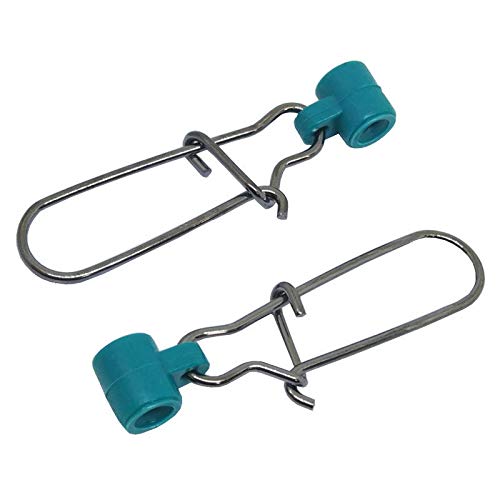 25/50/100 PCS Fishing Line Sinker Slides Duo Lock Snaps High Strength Stainless Steel Sinker Slider Swivel Snap Kit Fishing Tackle - color: Green, size: 25 Pieces