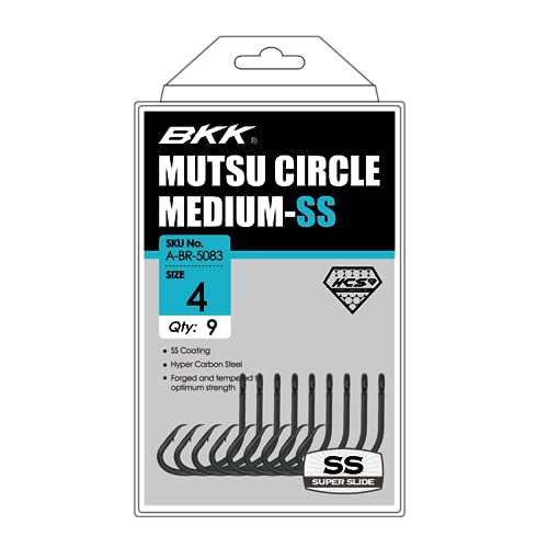 BKK Mutsu Circle Light Hook | Multi Pack | 2X | Super Slide Coating | Needle Point - size: 7/0 3-Pack