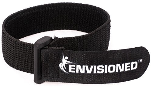 Elastic Reusable Cinch Straps 3/4"x8" - 10 Pack Hook and Loop - Plus 2 Free Bonus Reusable Cable Ties - size: 3/4" x 8"