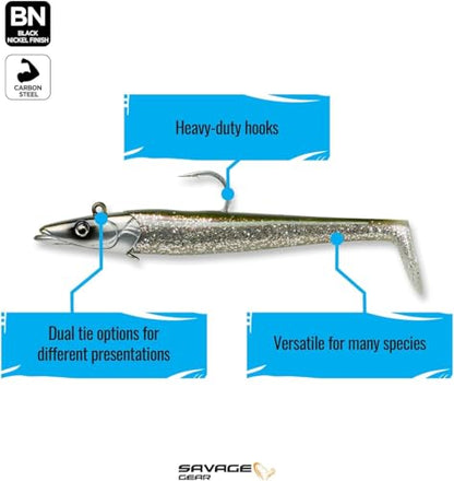 Savage Gear Sandeel - color: Green Back, size: 7 in - 2 1/3 oz