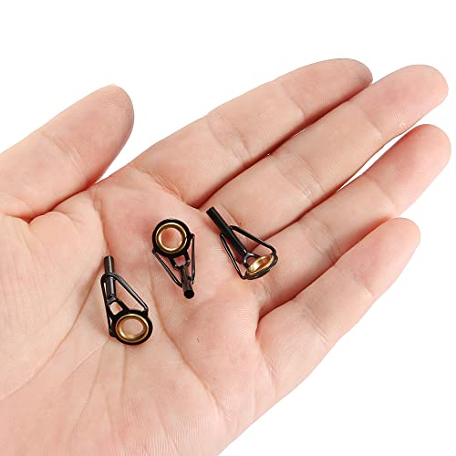 PATIKIL Fishing Rod Tips Repair Kit Stainless Steel Ring Guide for Saltwater Freshwater Fishing - size: 2.2mm