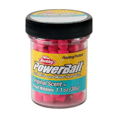 Berkley PowerBait Trout Nibbles Fishing Dough Bait - color: Fluorescent Red