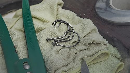 Mustad Demon Offset Circle Hook, 3X Strong - Black Nickel, 25pk - size: Size 4/0, style: Pack of 7