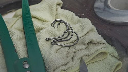 Mustad Demon Offset Circle Hook, 3X Strong - Black Nickel, 25pk - size: Size 4/0, style: Pack of 7