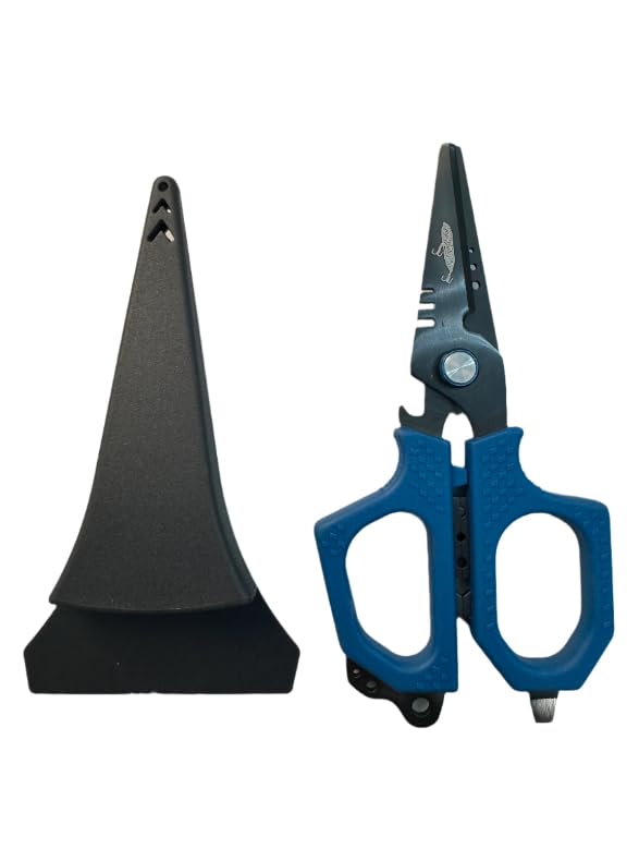 Topwater Co. Fishing Tool Set – Heavy-Duty Fishing Shears and Mini Braid Scissors for Braided Line, Fishing Line Cutters, Rigging, and Freshwater or Saltwater Use | braid, mono, fluoro, rigging, non-slip grip, stainless steel, freshwater/saltwater use
