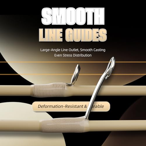 Ultralight Trout Spinning Rod,1.85m 6' Fast Action Carbon Fiber Fishing Pole, Stream Lake River Bass Trout Panfish Crappie 0.8-7g Lure, Sensitive Tip, Portable 2-Piece Travel Design - size: PE-S612UL-1.85m