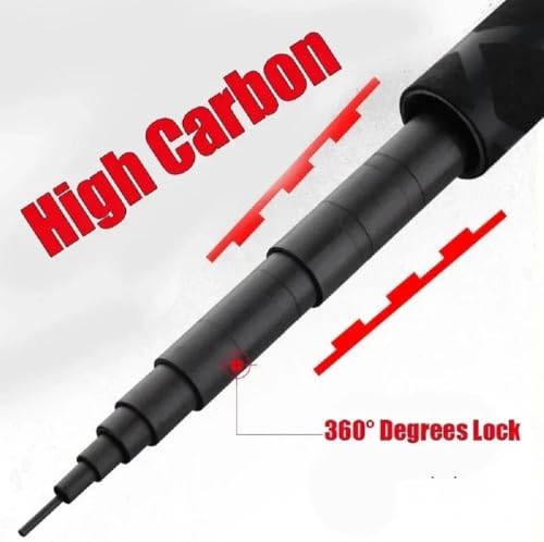 Tenkara Rod 18-30FT Carbon Fiber Telescopic Travel Fishing Pole - size: 4.5M/15Ft