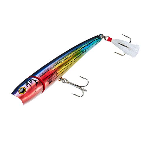 Creek Chub Knuckle Head Jointed Topwater Fishing Lure with Chugging and Popping Action - color: Threadfin Shad