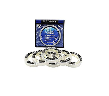 MagBay Lures 100% Pure Fluorocarbon Leader Line - Saltwater & Freshwater Invisible Fluorocarbon Fishing Leader Line, Strong Performance 150, 130, 100, 80, 60 & 40 lbs 33 Yard - size: 130lbs