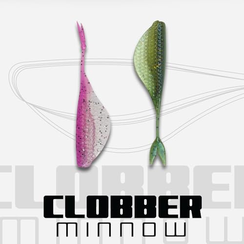 6th Sense – Clobber Minnow 2" – Soft Plastic Minnow – Crappie/Panfish Fishing – FFS Sonar Bait – (12 per Pack) Made in the USA - color: Chartreuse Minnow