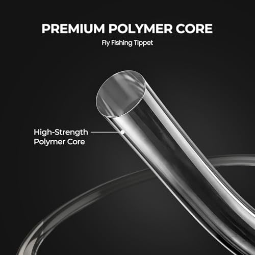 Piscifun Fly Fishing Leader with Pre-Tied Loop, Tapered Fly Line Leader, Nylon, Clear, 6 Pack, 7.5FT, 9FT, 12FT, 0X 1X 2X 3X 4X 5X 6X 7X - size: 7.5ft-6 pack, style: 5x-3.7lb