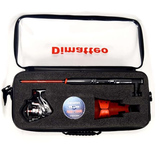 Dimatteo Ergonomics Fishing Combo. Ergonomics Handle with 1.9m Fishing Rod, Jig : 120-280g. Test: 10-15kgs,Spinner Reel 5000(3+1BB),40LB/200M PE Line, PVC Tackle Carry Box and Tube