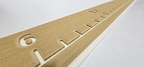 SeaDek Fish Ruler | Next Level | 36 inch Fish Measurement Tool | Perfect for Boats and Kayaks | Camel over Beach - color: Camel/Beach Sand