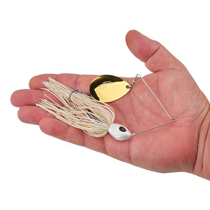 Berkley Power Blade Standard Fishing Spinnerbaits - color: White/Gold, size: 1 oz - Colorado