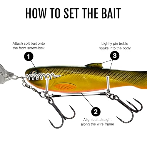 Headbanger RockerHead – Erratic Action Swing Jig Head - color: FireTail, size: 7" (9/20 oz)