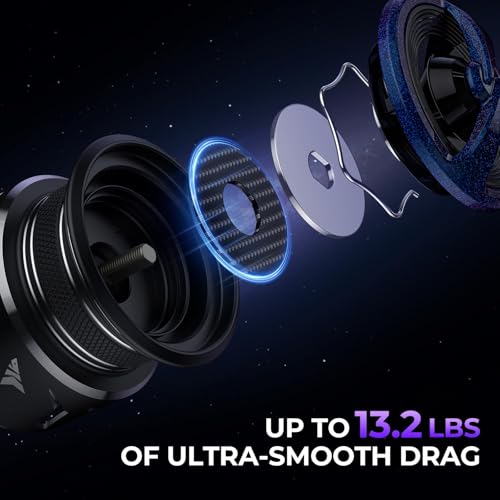 KastKing Kestrel SE Spinning Fishing Reel, 5oz Ultralight SFS Spinning Reel, High Strength Sycron Construction, 7+1 MaxiDur Double Shielded BB, Aerodynamic Reel Rotor, 13.2 Lbs Max Drag
