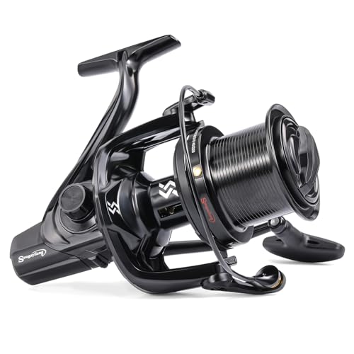 Sougayilang Saltwater Spinning Reel – Up to 38LBs Max Drag Big Game Fishing Reel, Graphite Frame Surf Fishing Reels, 4.6:1 Gear Ratio Heavy Long Casting Inshore Offshore Saltwater Reel - color: MLS11000