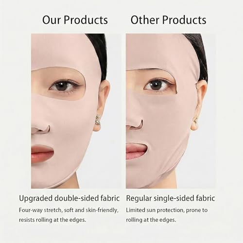UV Protection Mask, Pink Face Mask, Nose Guard for Sun Protection,Tapabocas Reutilizable - color: Pink, size: 1 Count (Pack of 1)