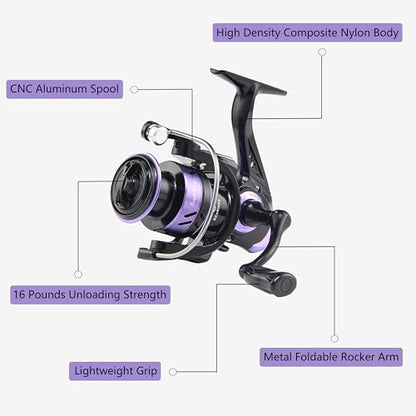 Fishing Pole Combo 2PCS Telescopic Fishing Rod and Aluminum Reel Combos with Carrier Bag Sea Saltwater Freshwater Fishing Rod Reel Kits
