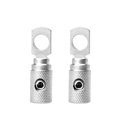 RT8N-2 Set Screw Ring Terminal 2 Pack (8 Gauge, Nickel) - size: 8 Gauge