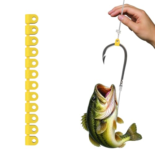 Humane No Touch Fishing Hook Removal Clip | Fits Trout Catfish Pike Bass | Catch & Release | Saltwater & Freshwater Tackle Variety Pack (12 Count)