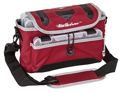 Flambeau Outdoors 4501ST Kwikdraw Tackle System - Small Satchel, Portable Fishing Organizer, Red