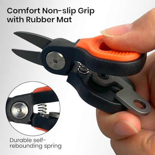 Pristis Practical Fishing Tool Combination, Mini Fishing Scissors & Fishing Line Winder & Zinger Retractor, A Neat Option for Angler