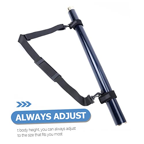 1set Adjustable Fishing Rod Shoulder Strap Ergonomic Fish Pole Carrier Weight Distribution for Outdoor Fishing Activities Convenient Fixing Band