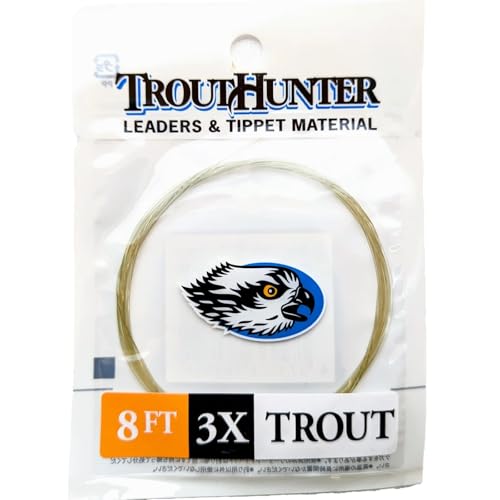 TroutHunter Nylon 8' Leader with Loop - size: 3X