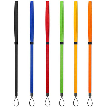 AMUU Lanyards Adjustable 6 Pcs for Walkie-talkie,Cruise,Keys,Pen,Phone | Neck Lanyards id Badges Holder Office,Cell Phones,USB,Whistles,iPod - color: 6 Pack Colors Neck Lanyard