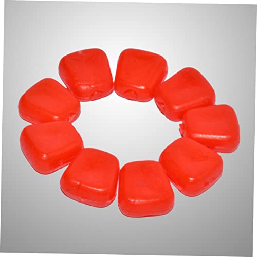Toyvian 50Pcs Artificial Corn Fishing Lures Red Soft Baits for Carp and Bream Freshwater Saltwater Use Reusable PVC Material Simulation Floating Baits with Sweet Corn Scent for Rivers