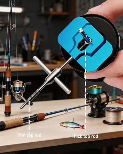 Fishing Reel Maintenance Tool Set 4-Piece Bearing Removal & Installation Kit for Baitcasting & Spinning Reels, Metal Disassembly Kit for Anglers & Reel Servicing