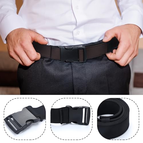 Coume 3 Pcs Neoprene Adjustable Wading Fishing Belt Waterproof with Adjustable Buckle Wader Belt for Men Fly Fishing Hiking Kayaking Outdoor Treading Water Accessories