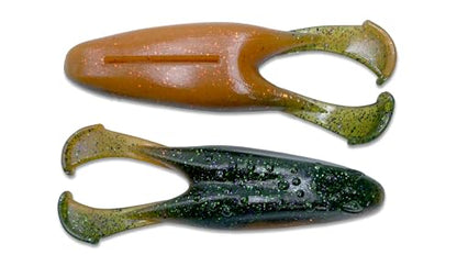 Phat Pak Baits - Skipper Toad Jr Zoom Horny Toad Style Soft Plastic Frog 3.5" 15ct Top Water Bass Fishing Lure - color: Bluegill