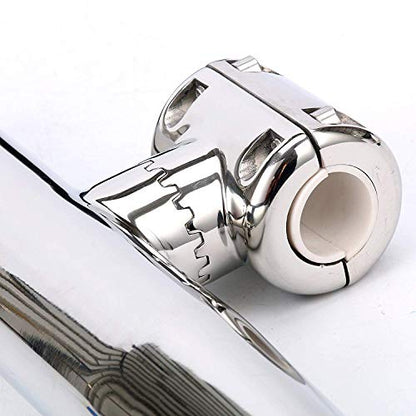 Amarine Made 4-Pack Stylish Stainless Steel Clamp on Fishing Rod Holder for Rails 7/8" to 1"