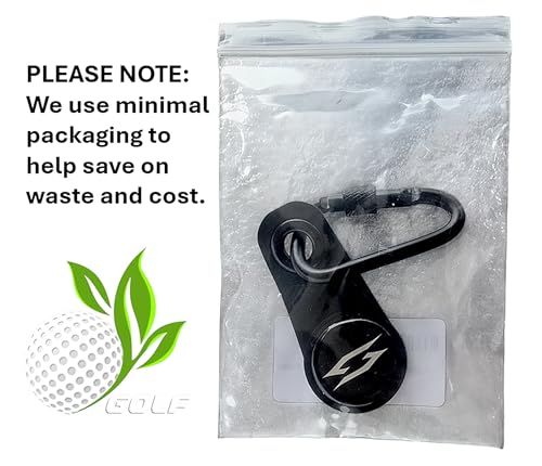 CaddyMag Magnetic Golf Towel with Carabiner & Ball Marker – Get A Towel with Powerful 15lb Magnetic Attachment for Golf Carts and Golf Clubs Putter - color: Magnetic Holder