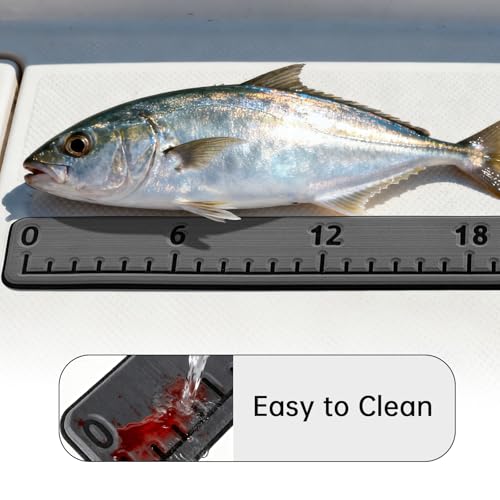 HZshark EVA Foam Fish Measuring Board, Fish Ruler with 3M Self-Adhesive Backing,48" Fishing Tape Measure for Boats Sailboats Yachts Kayaks - color: Dark Grey, size: 4.5"*48"
