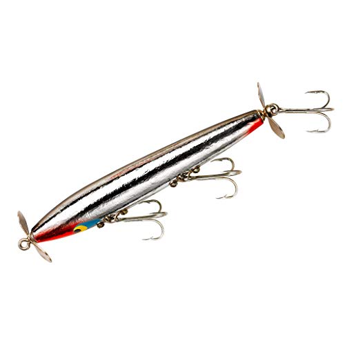 Smithwick Lures Devil's Horse Propeller Topwater Fishing Lure - Mimics Fleeing Shad - color: Chrome/Black Back, size: 4.5-Inch, 1/2-Ounce