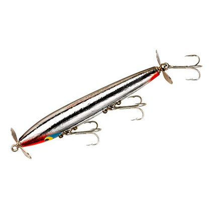 Smithwick Lures Devil's Horse Propeller Topwater Fishing Lure - Mimics Fleeing Shad - color: Chrome/Black Back, size: 4.5-Inch, 1/2-Ounce