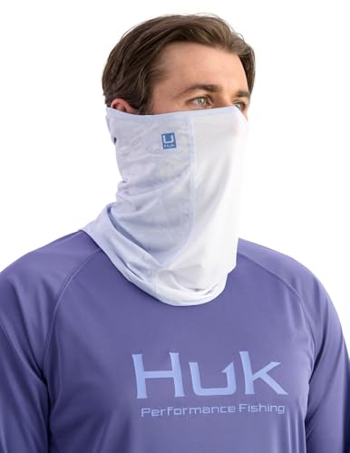 HUK Men's Pursuit Neck Gaiter, Face Protection With Upf 30+ Sun Protection - color: Mossy Oak Stormwater Bonefish
