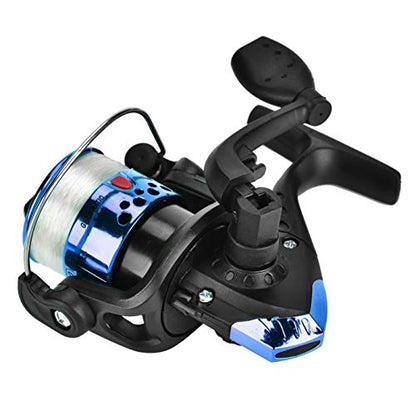 Fishing Reels,Light Weight, Ultra Smooth Powerful,Size 500 is for Ultralight/Ice Fishing,for Reel Rod, Raft Rod(Electroplating Blue)