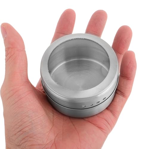 Alasum Stainless Steel Bait Storage Box Round Worm and Maggot Holder Portable Fishing Tackle Storage Case for Outdoor Camping and Live Bait Preservation