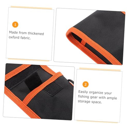 Yardwe Fishing Tackle Bag Bait Bag Storage Pockets Oxford Fabric Lure Binder for Hooks Baits Gear Organizer for Outdoor Activities